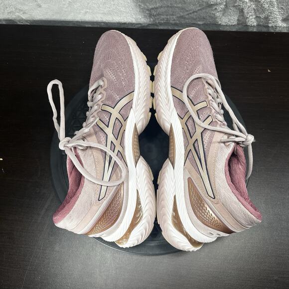 Asics Gel-Nimbus 22 Women's Size 8.5 Rose Gold Lace Up Running Shoes - Picture 9 of 10